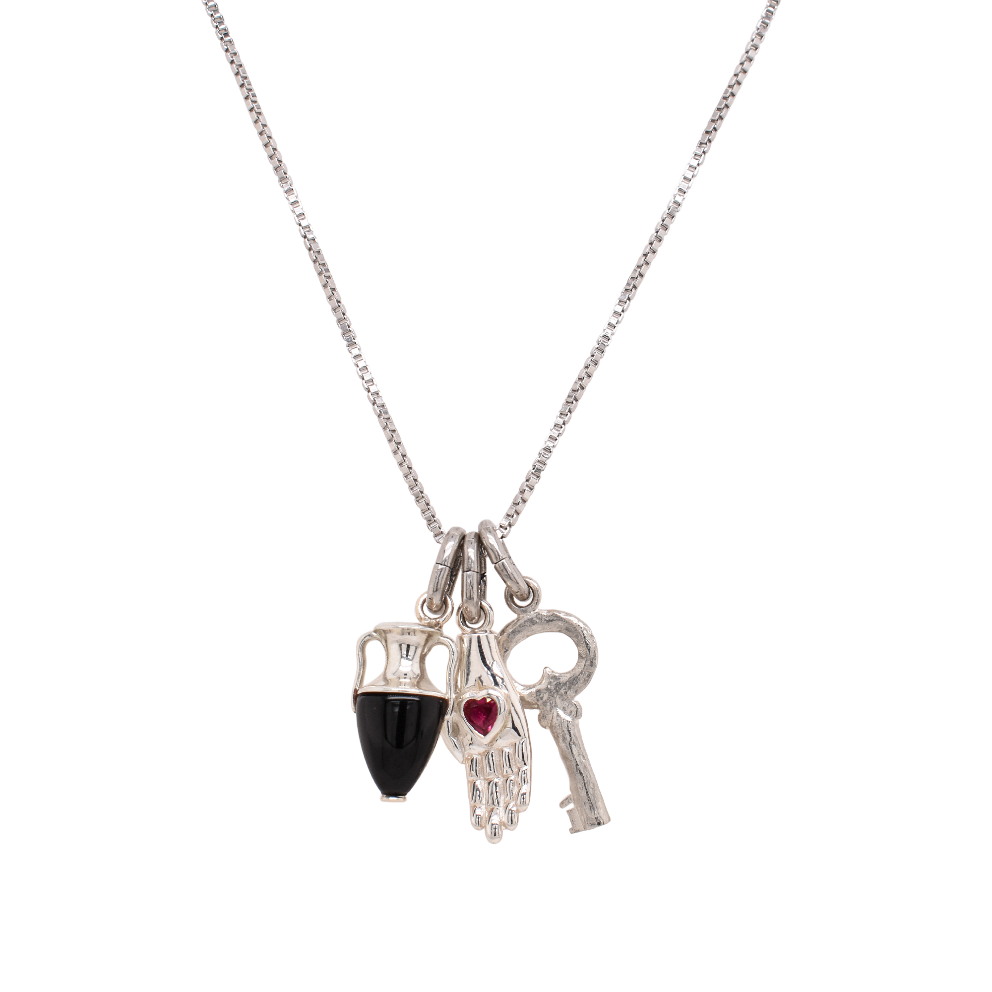 Three Charm Abundance Necklace