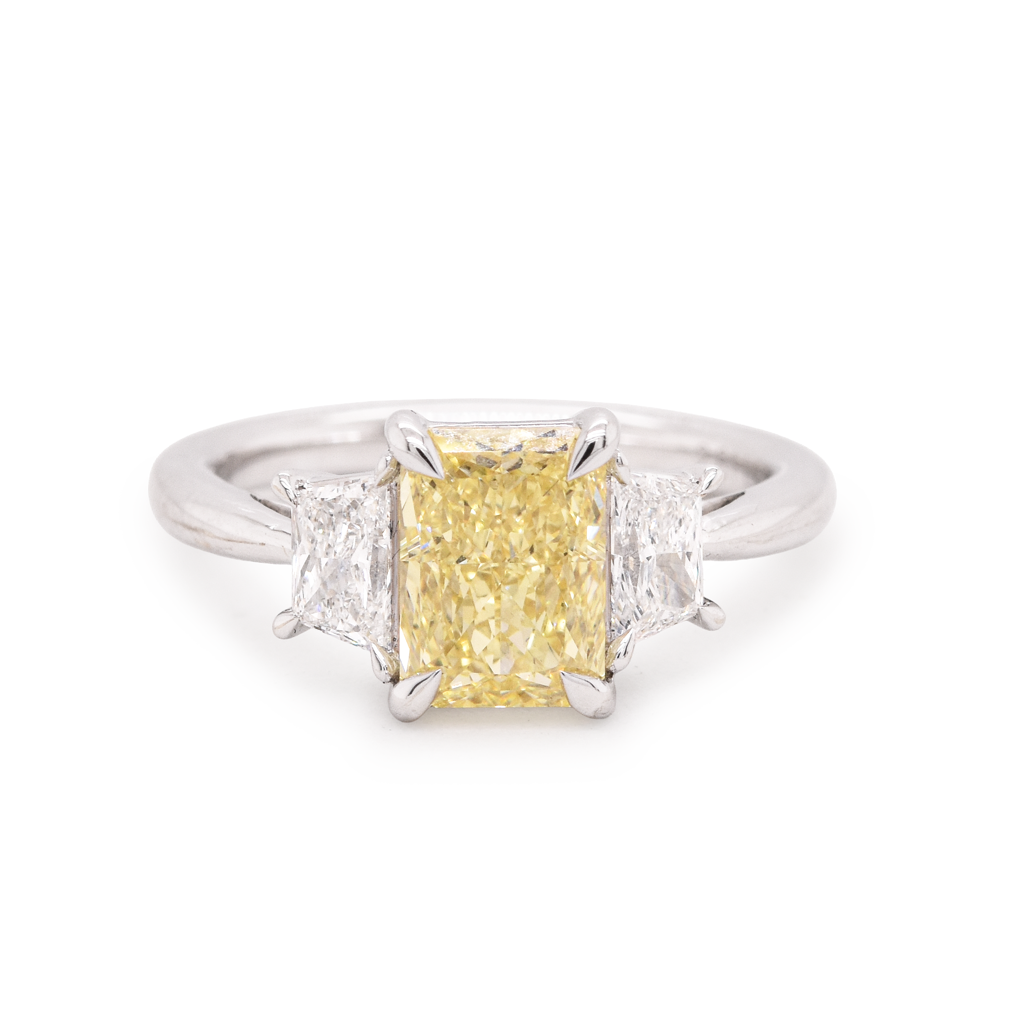 Victoria 2.14ct Lab-Grown Yellow Diamond Engagement Ring