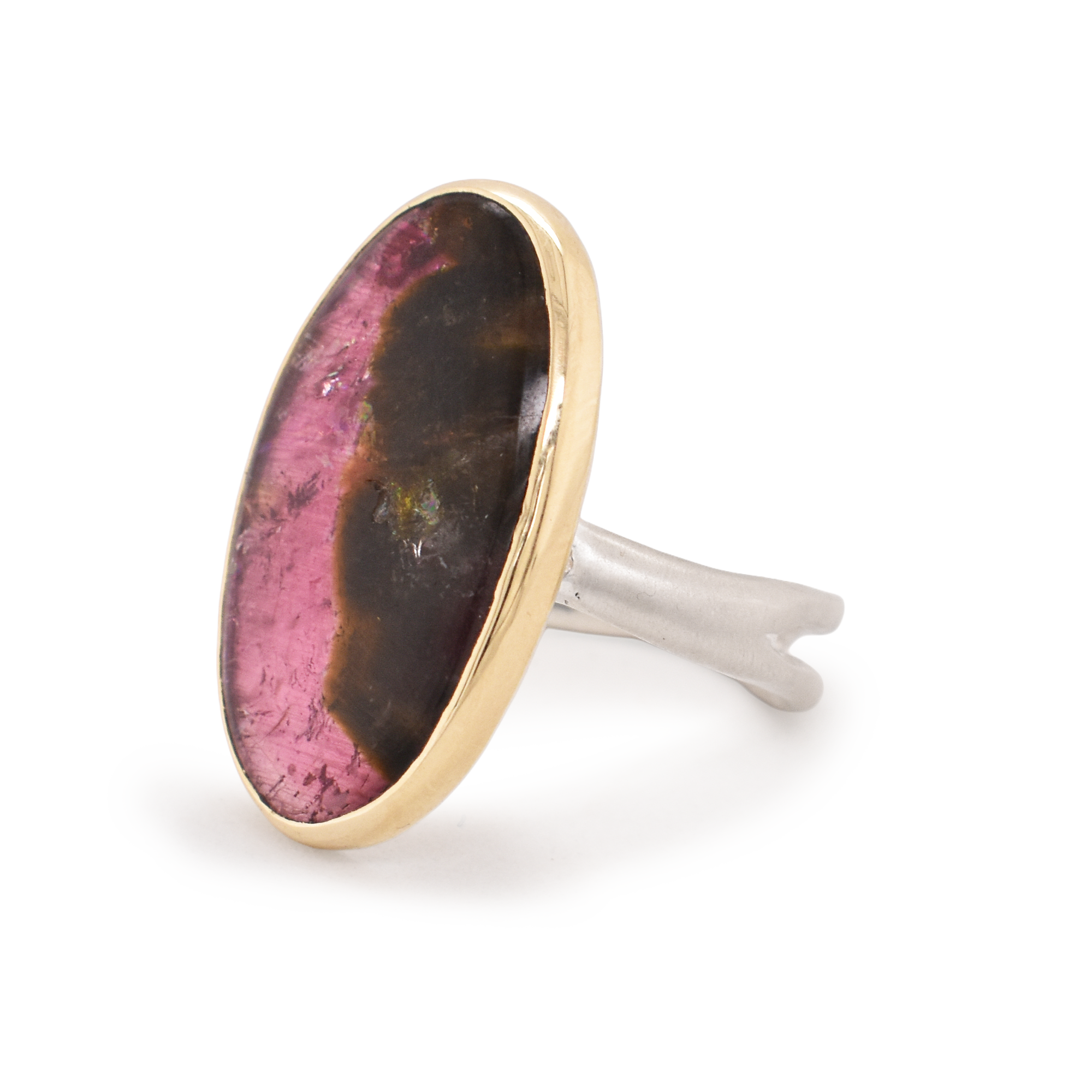 Watermelon Tourmaline Ring
