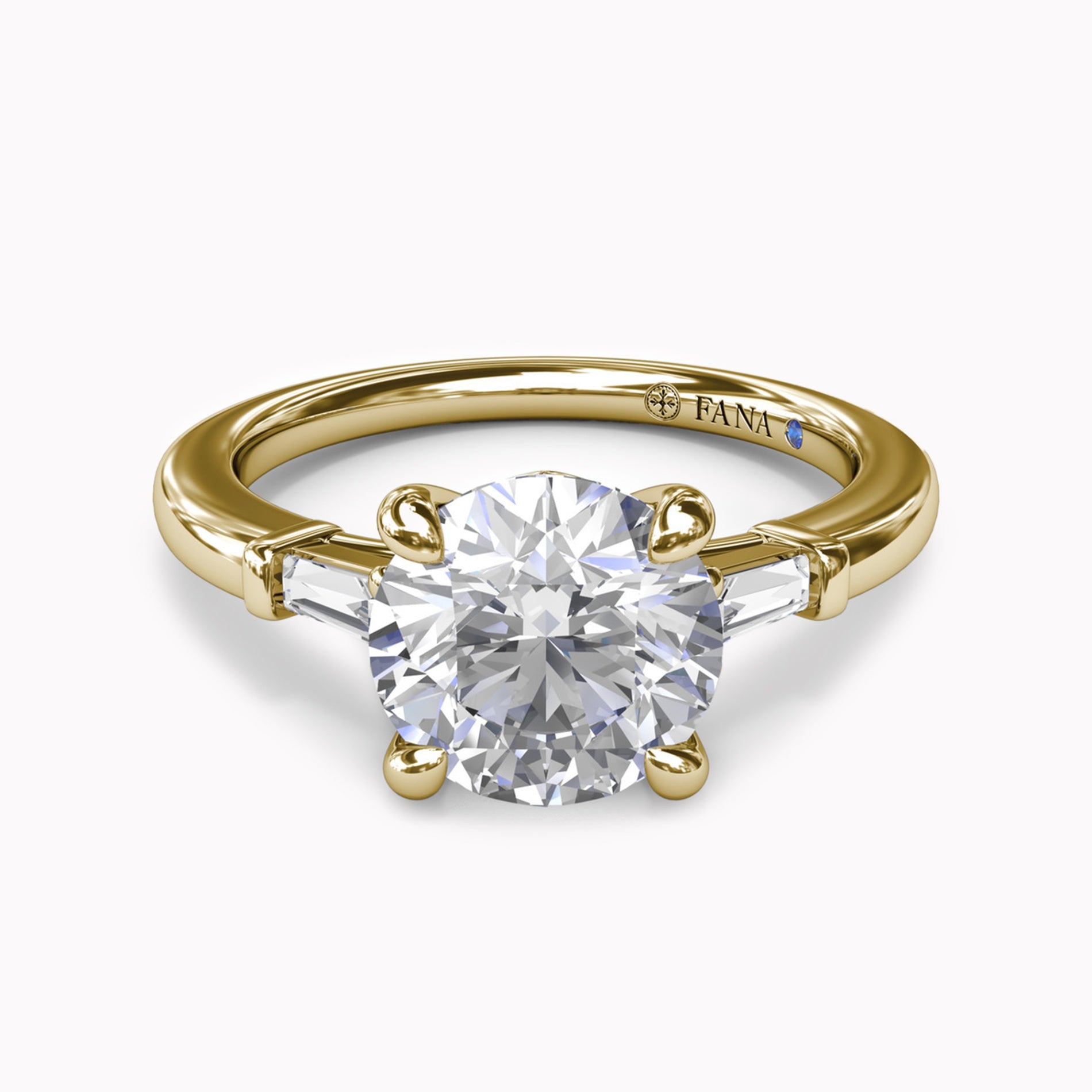Tapered Baguette Engagement Ring Setting