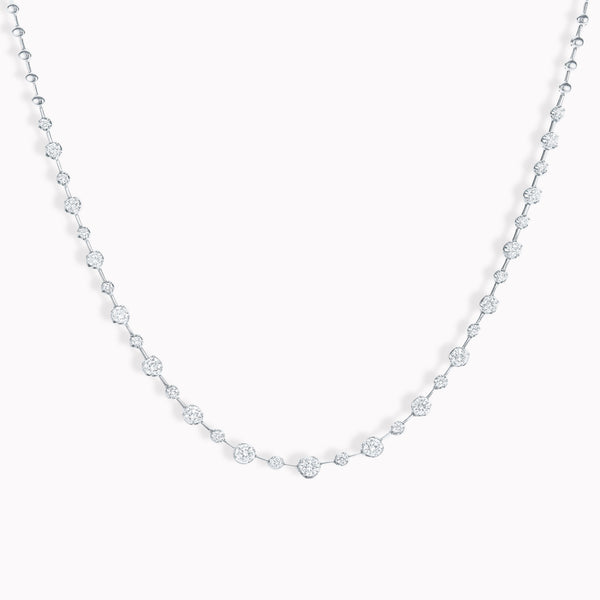 Alternating Diamond Starry Night Necklace