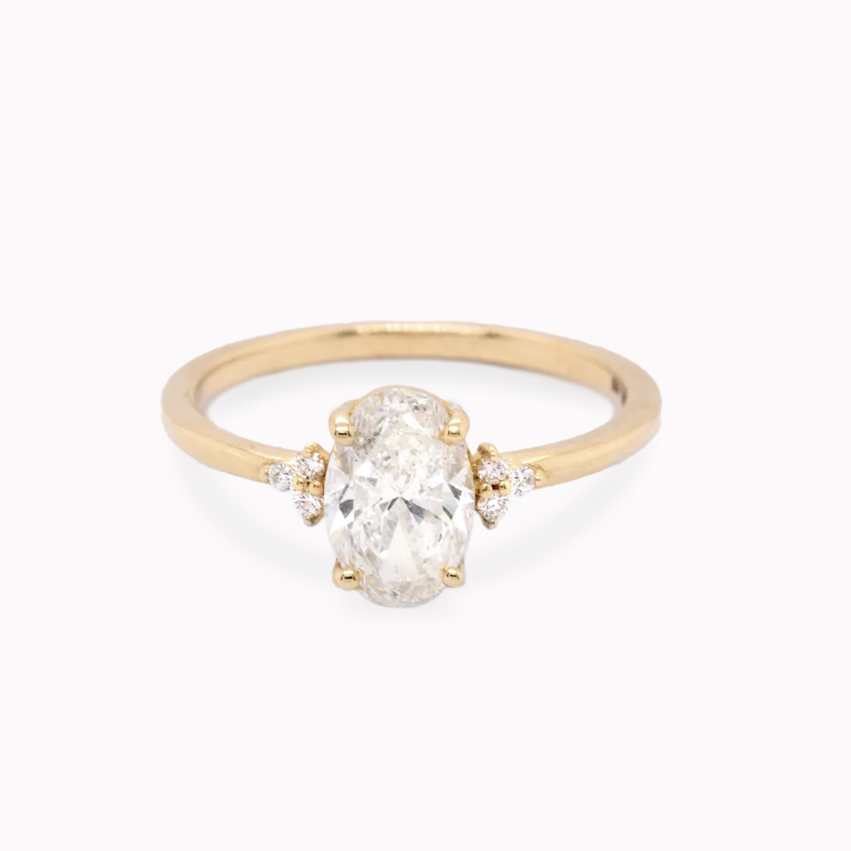 Anne 1.20ct Oval White Diamond Engagement Ring