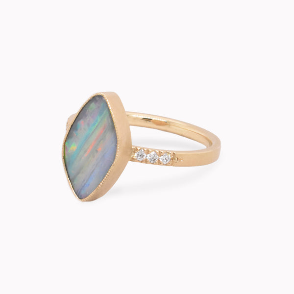 Opal & Diamond Statement Ring
