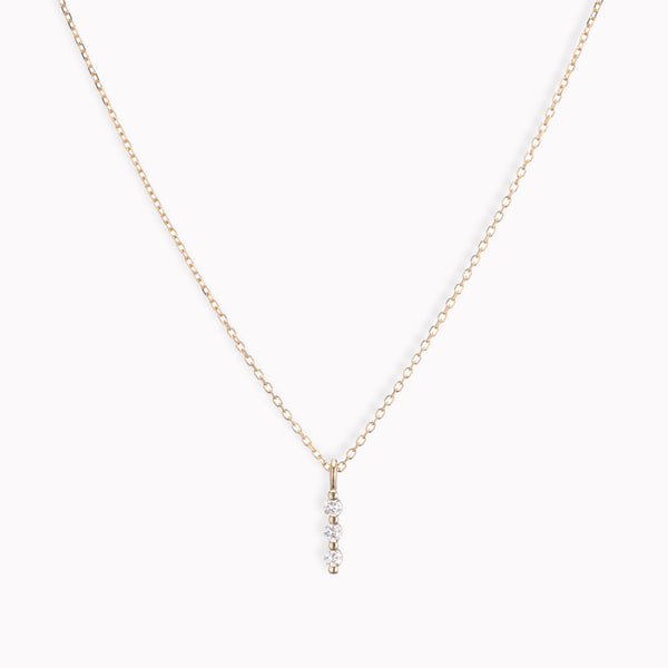 Triple Stack Diamond Necklace