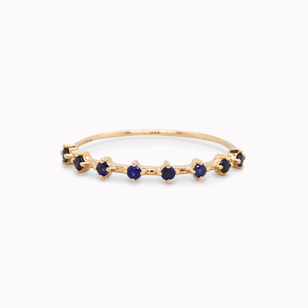 Floating Sapphire Stack Ring