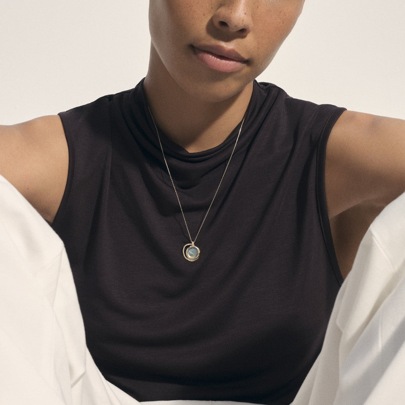 Gaia No. 3 Moonstone Necklace
