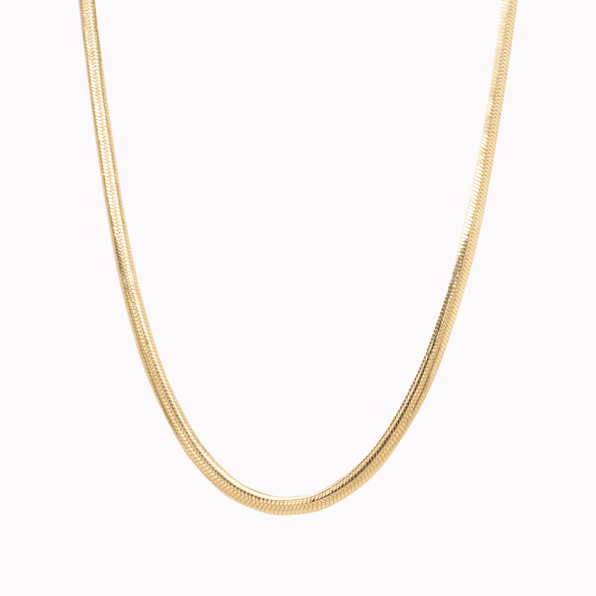 Herringbone Chain Necklace Eliza Page