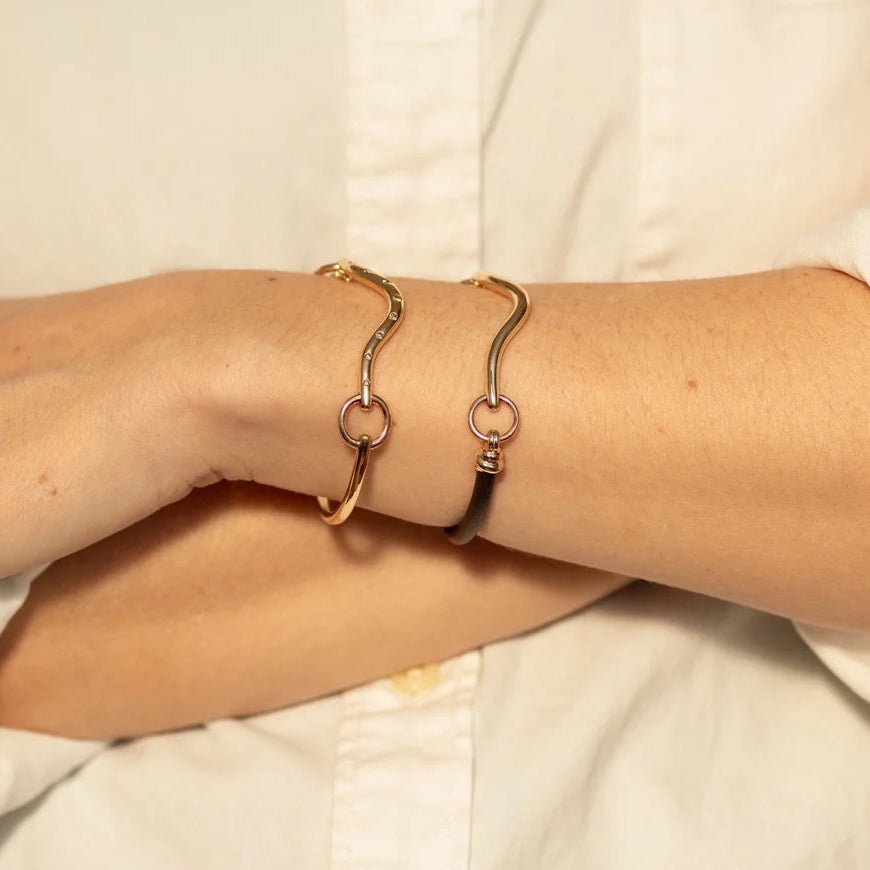Leather Horsebit Bracelet