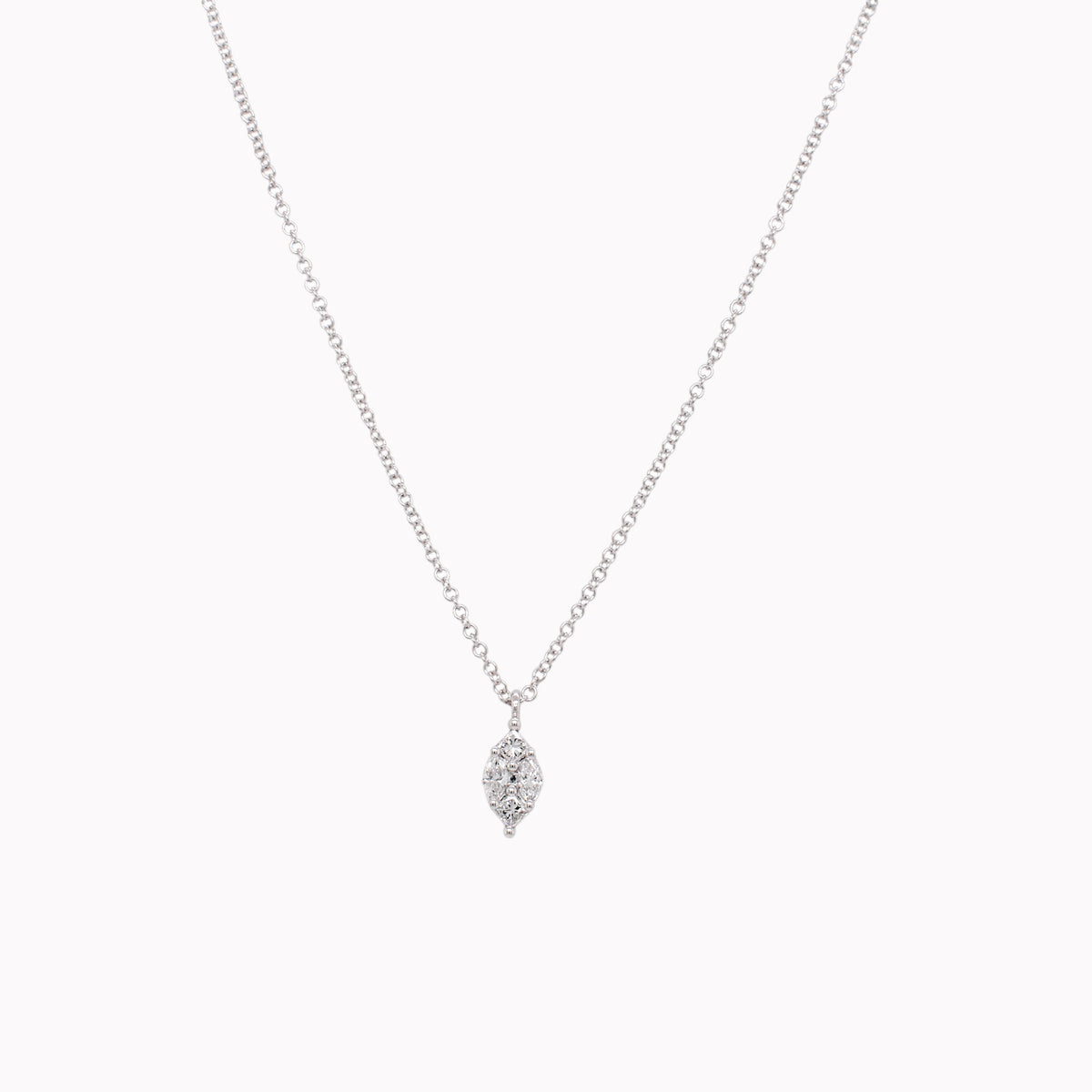 Illusion diamond necklace shop