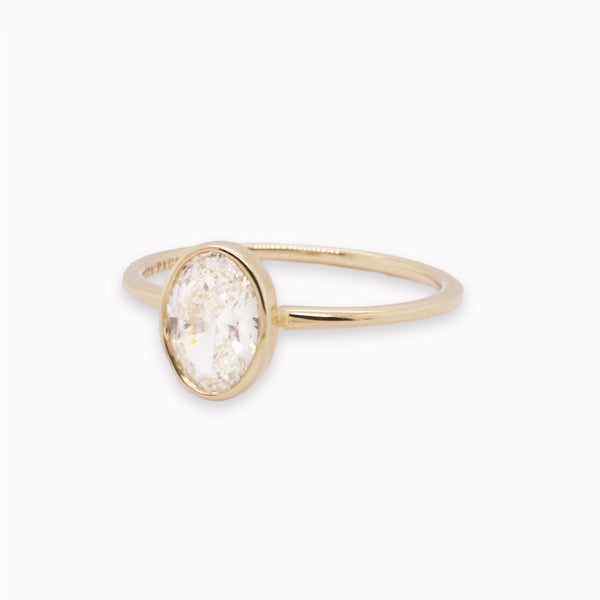 Jane Oval Engagement Ring Setting