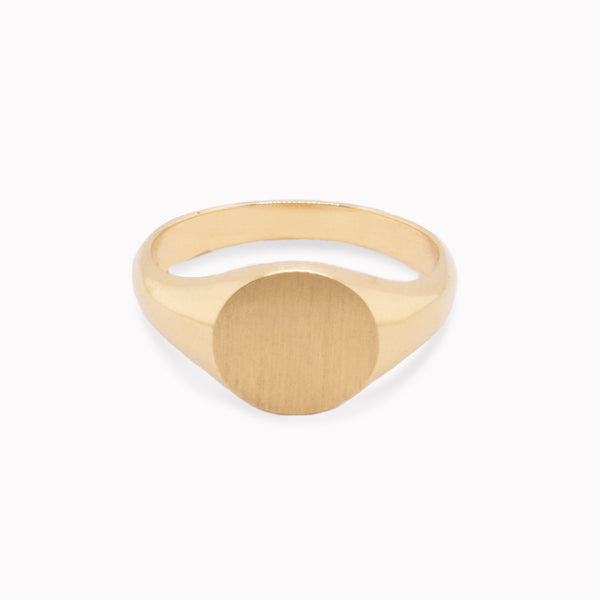 Engravable Signet Pinky Ring