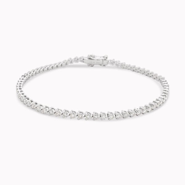 White Gold Tennis Bracelet 2ct