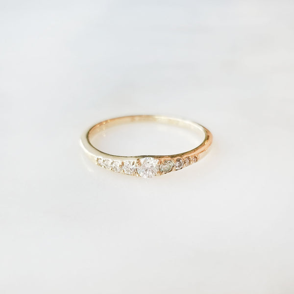 Large Flamenco Diamond Ring - Eliza Page