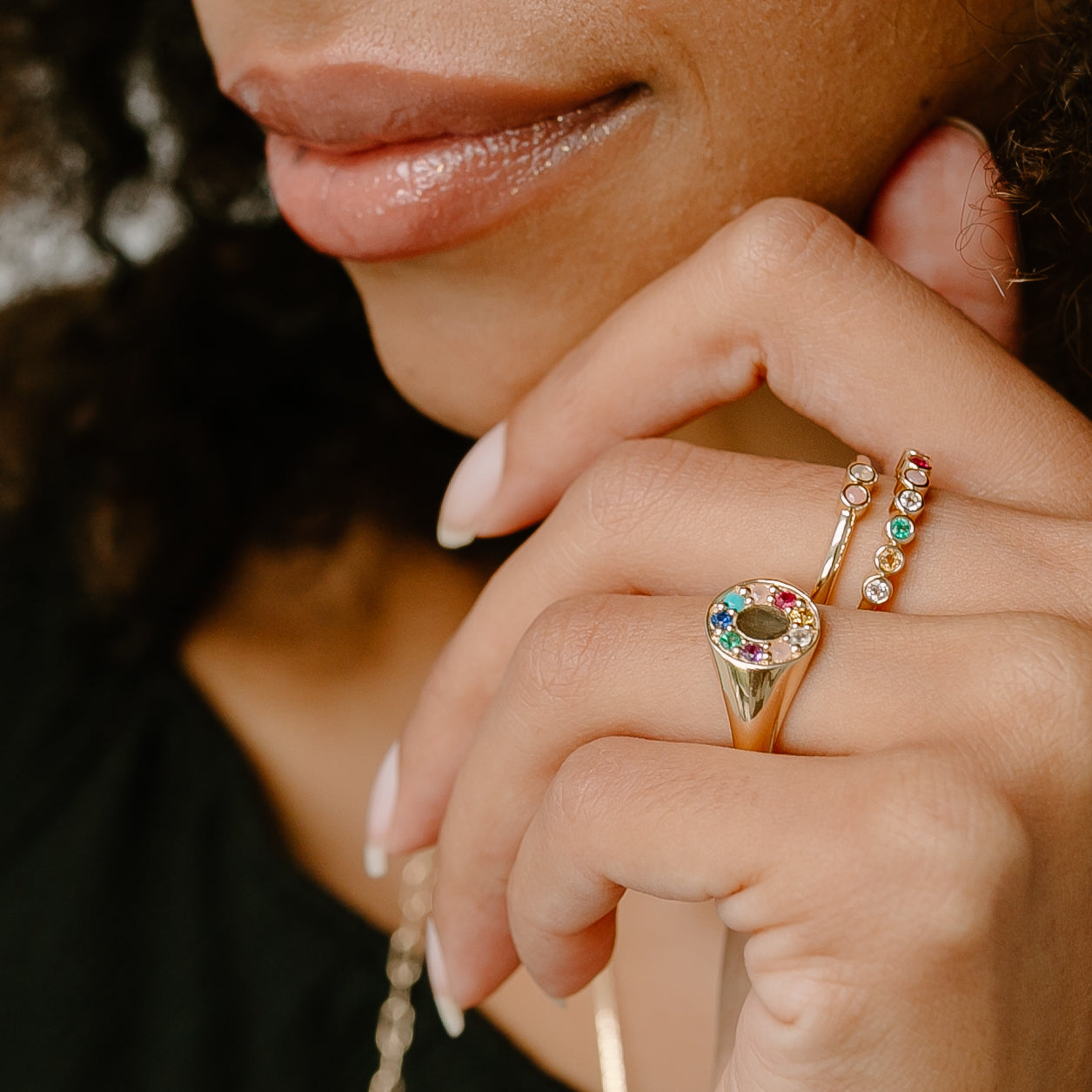 2 Stone Duo Stack Ring - Eliza Page