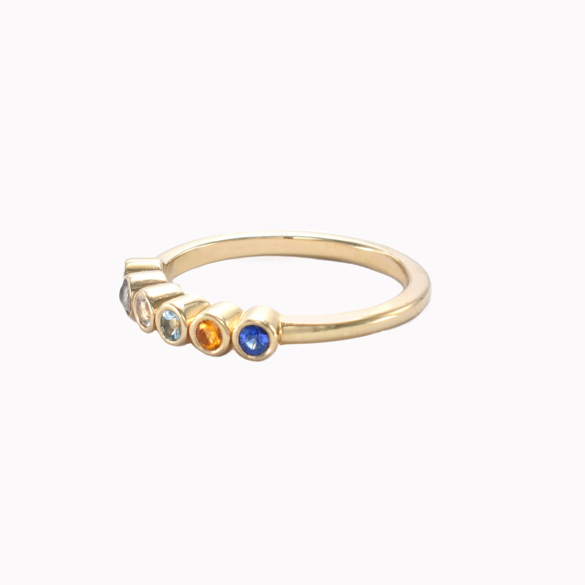6 Stone "Always" Stack Ring
