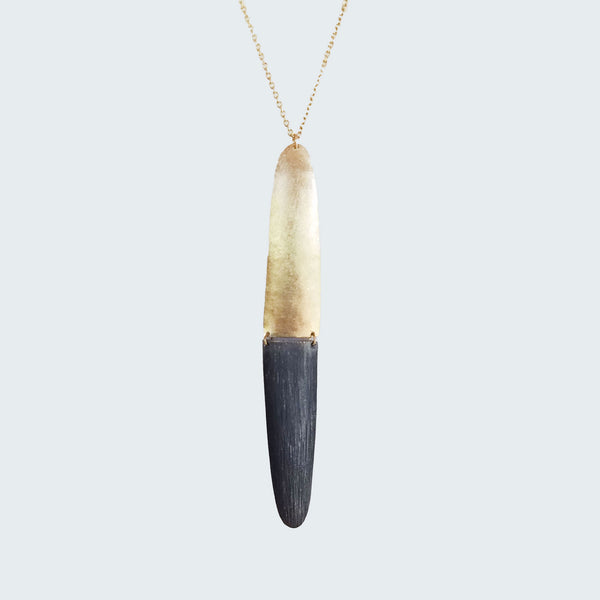 Long Mixed Metal Necklace - Eliza Page