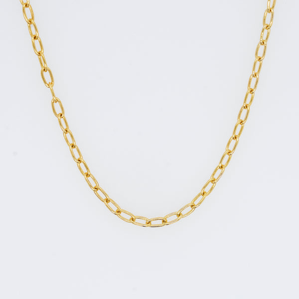 Antonia Long Oval Link Chain - Eliza Page