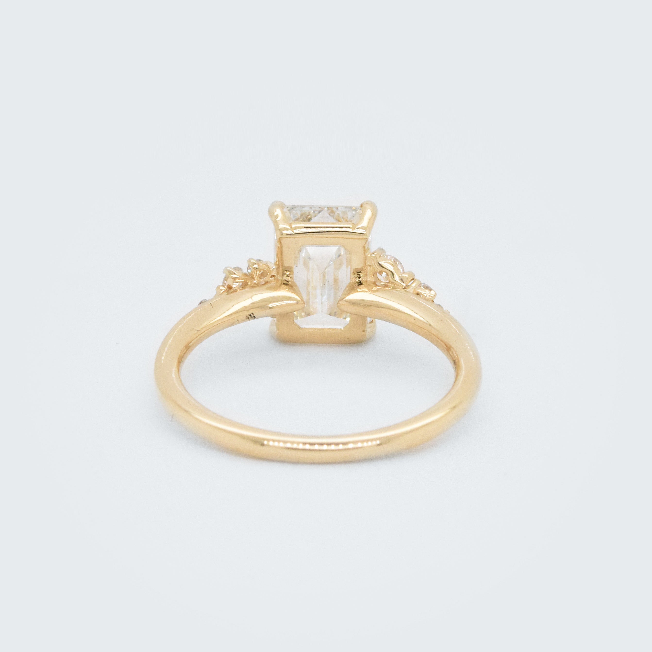 Emerald-Cut Finley Engagement Ring Setting - Eliza Page
