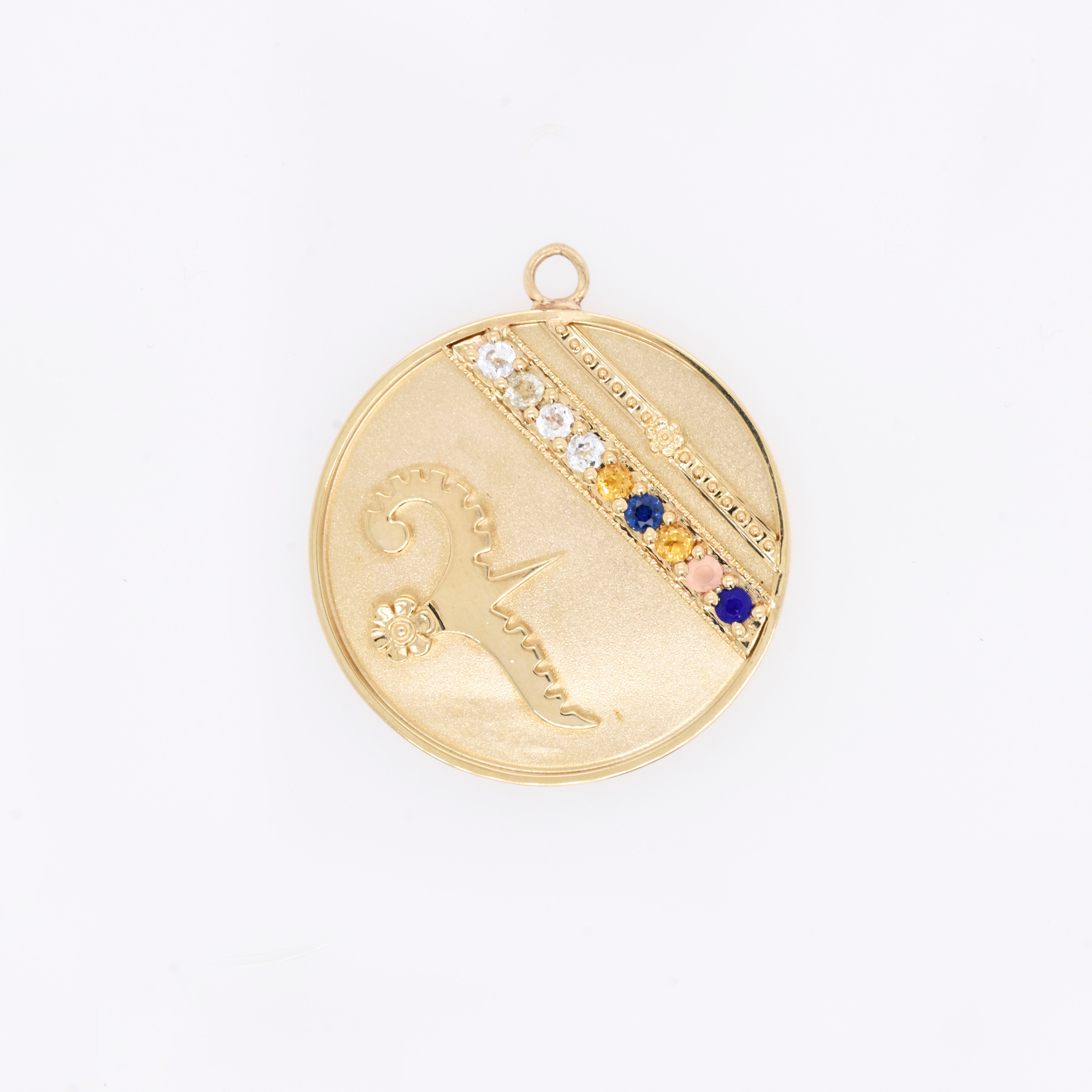 Lily Dove Medallion - "Always You" Message - 9 Stones - Eliza Page