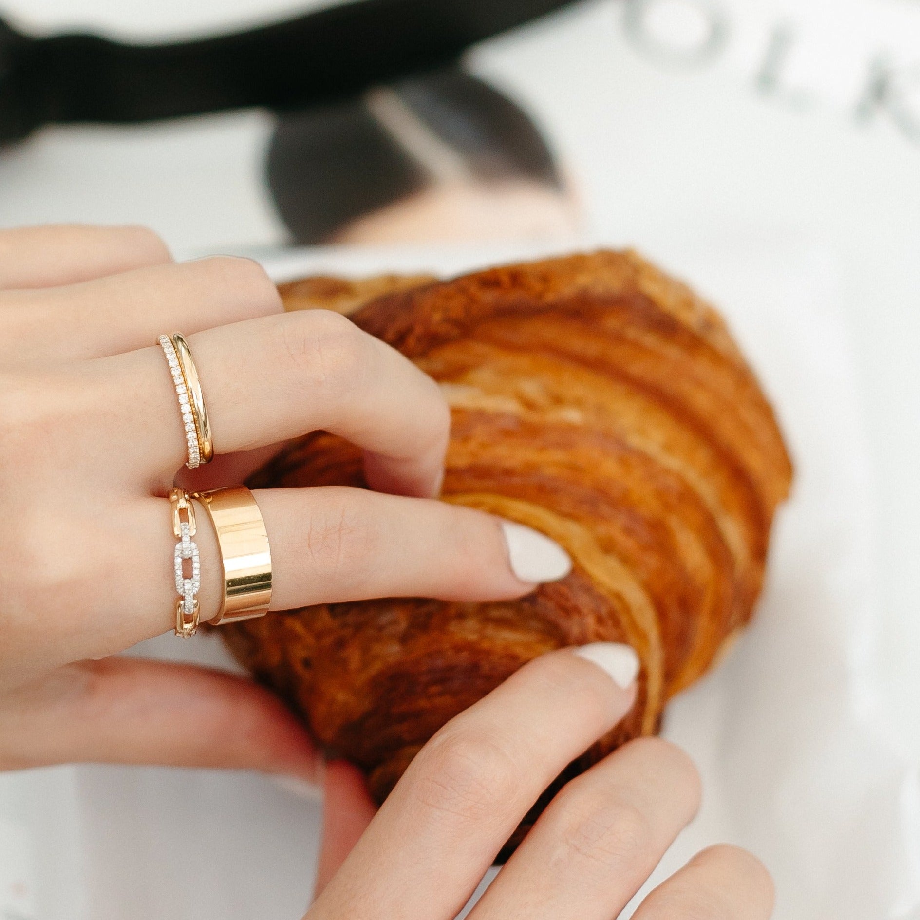 Wide Flat Cigar Band - Eliza Page