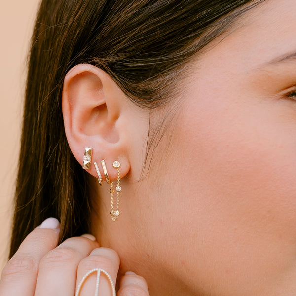 Diamond Tier Front to Back Earrings - Eliza Page