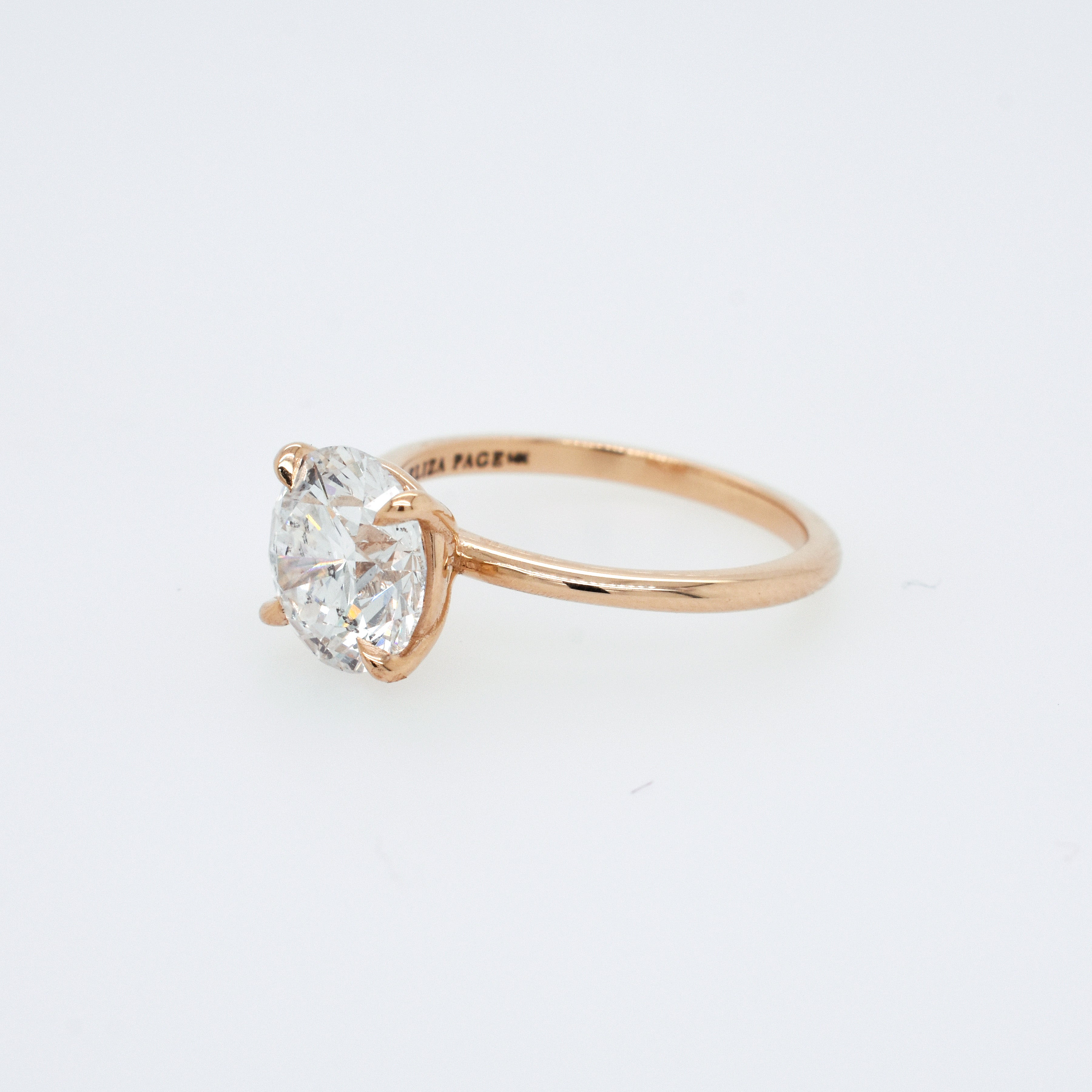 Emma Yellow Gold Engagement Ring Setting - Eliza Page