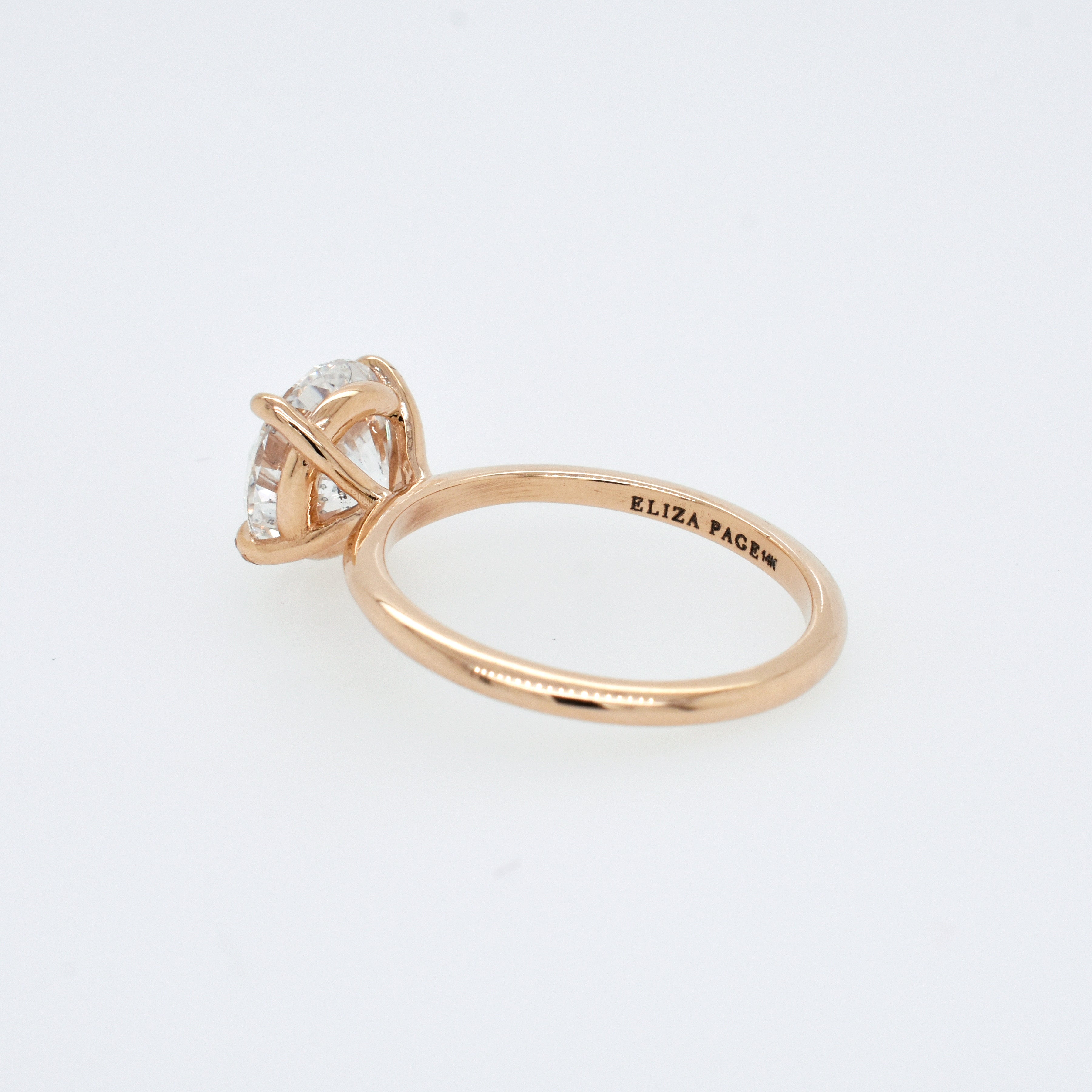 Emma Yellow Gold Engagement Ring Setting - Eliza Page