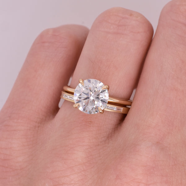 Emma Yellow Gold Engagement Ring Setting - Eliza Page