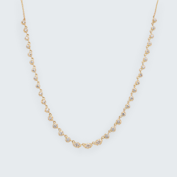 Small Maverick Diamond Riviera Necklace - Eliza Page