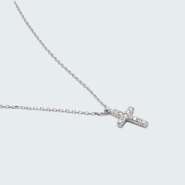 Diamond Cross Necklace - Eliza Page