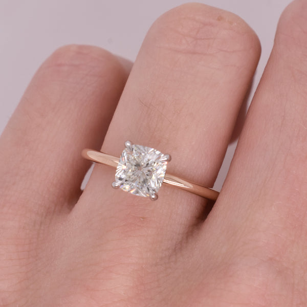 Emmaline Rose and White Gold Engagement Ring Setting - Eliza Page