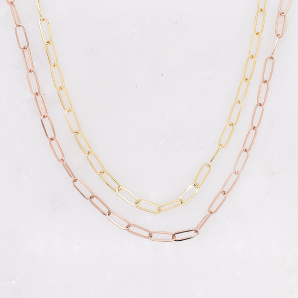 Small Gold Paperclip Chain - Eliza Page