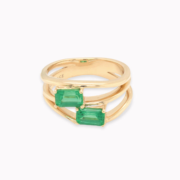 Sadie 1.04ct Emerald Engagement Ring