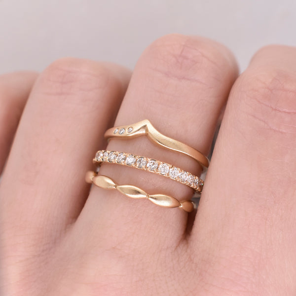 Gold Wave Stack Ring - Eliza Page