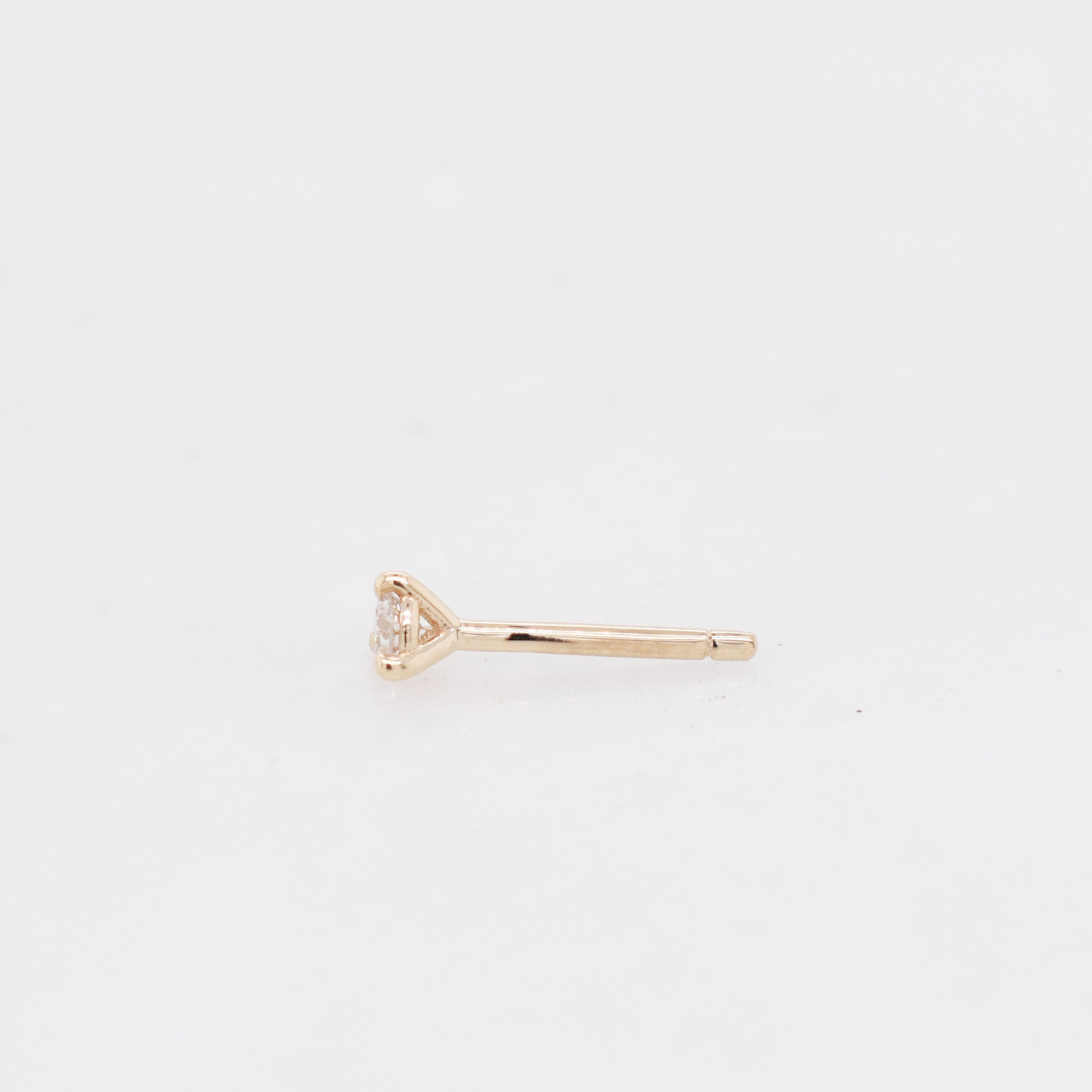 Martini White Diamond Piercing Stud - Eliza Page