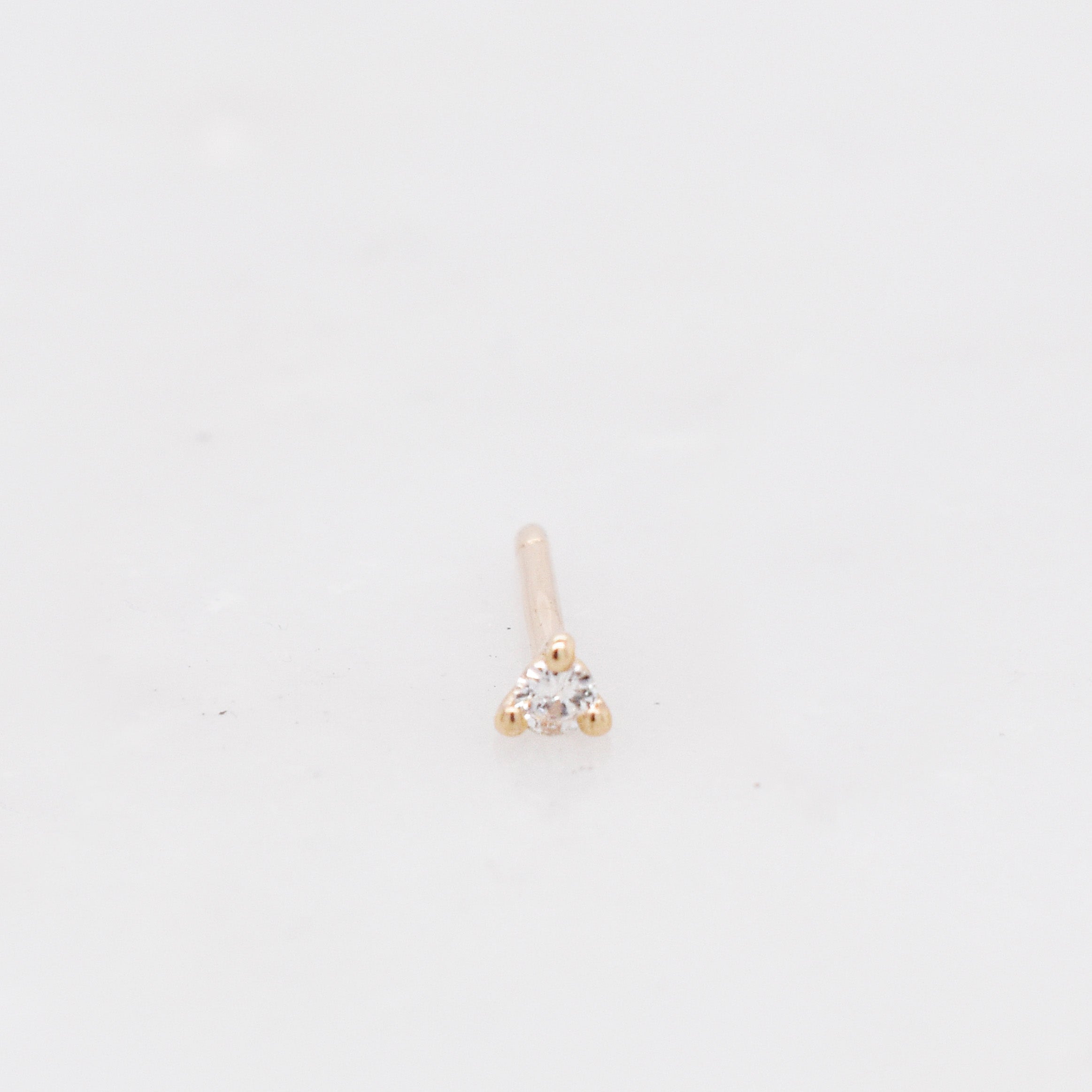 Mini Martini White Diamond Piercing Stud - Eliza Page