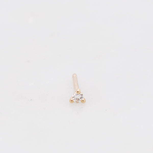 Mini Martini White Diamond Piercing Stud - Eliza Page