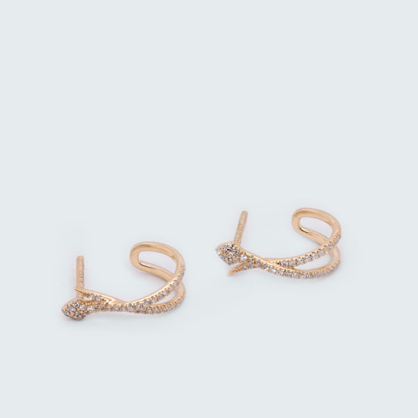 Snake Huggie Earrings - Eliza Page