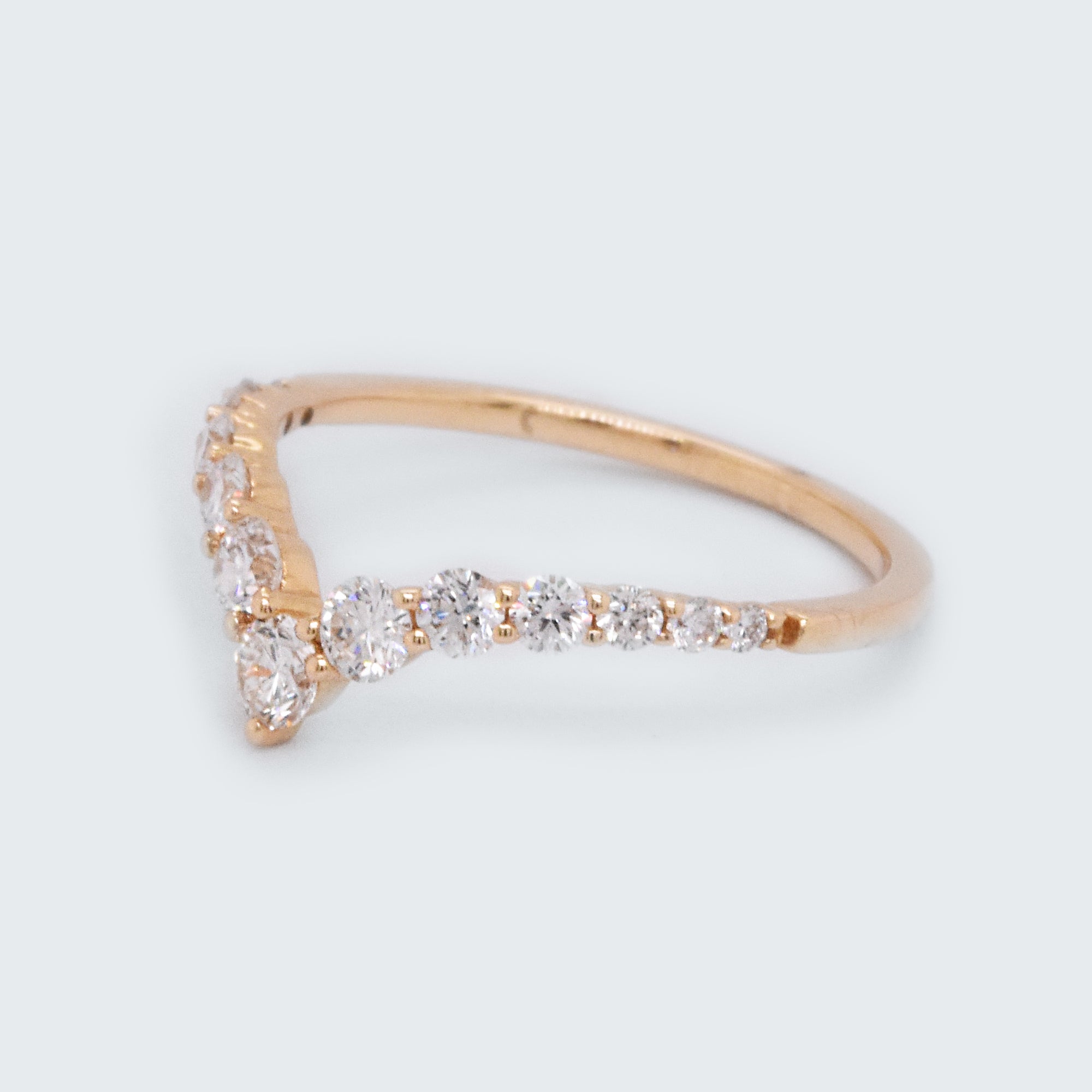 Diamond V Contour Ring - Eliza Page