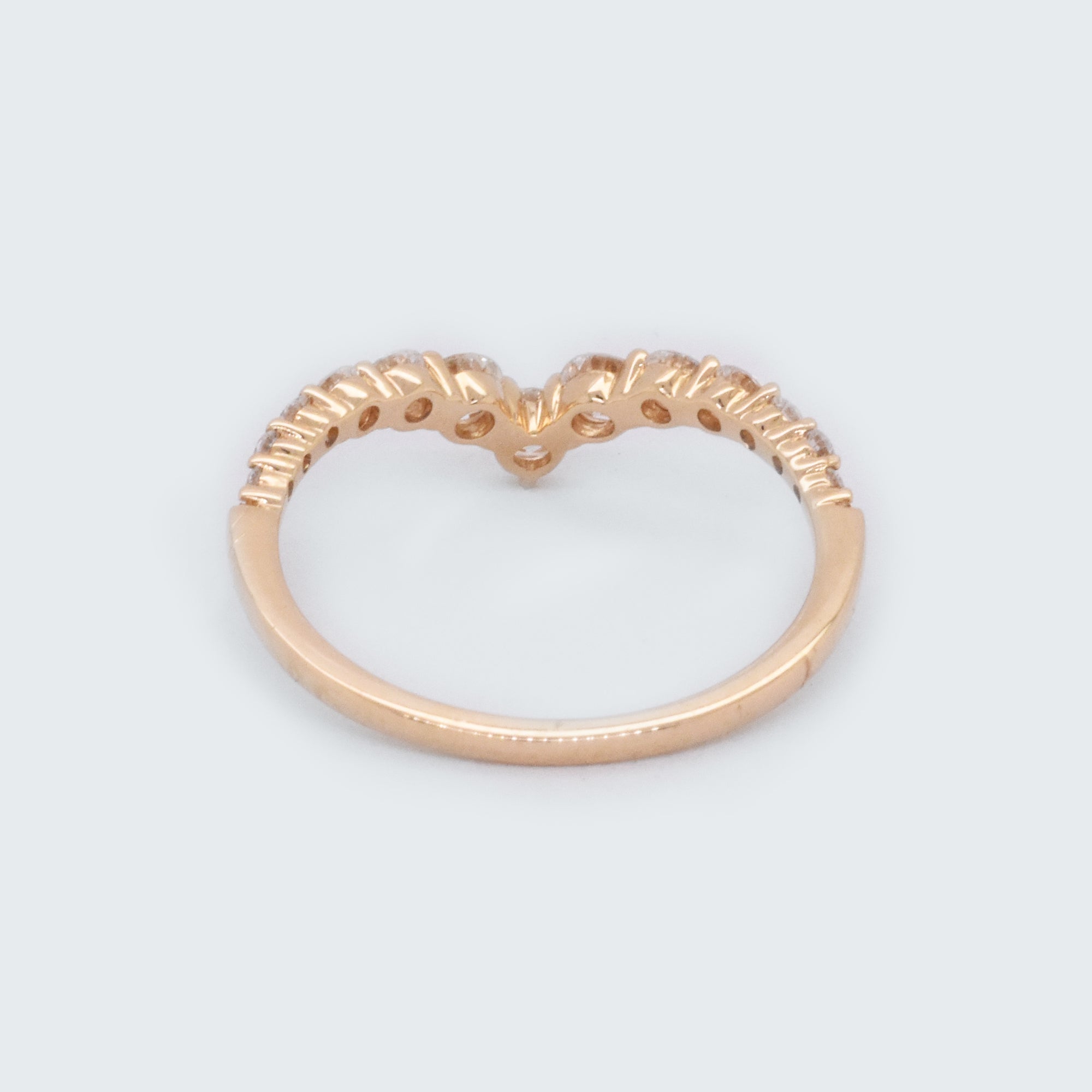 Diamond V Contour Ring - Eliza Page