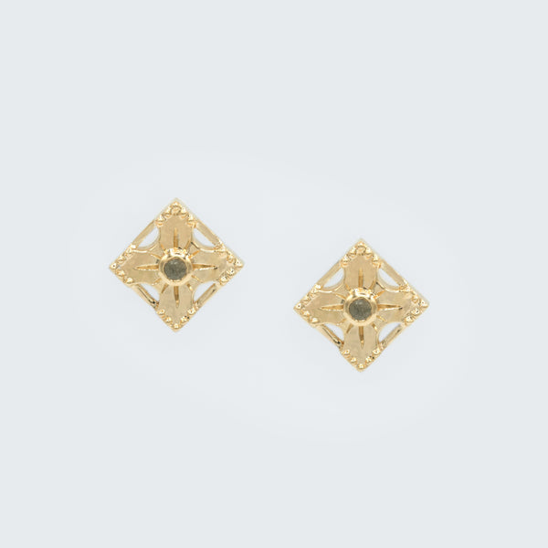 Harmony Gemstone Stud Earrings - Single Stone - Eliza Page