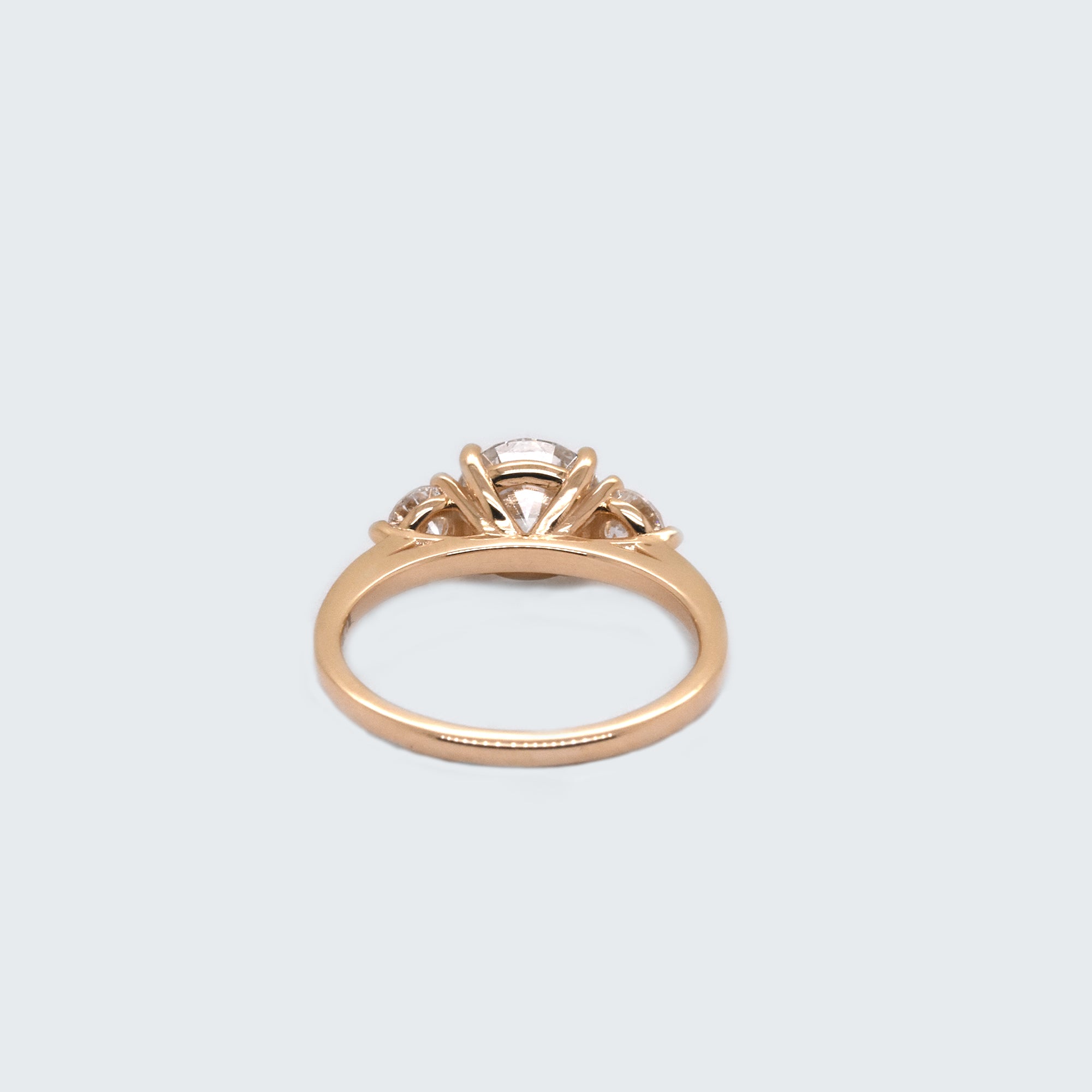 Cecile 1.55ct Round White Diamond Engagement Ring - Eliza Page