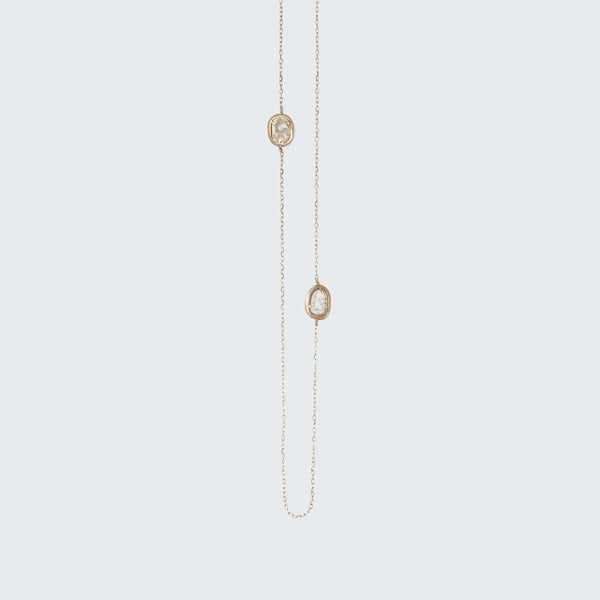 Double Slice Floater Necklace - Eliza Page