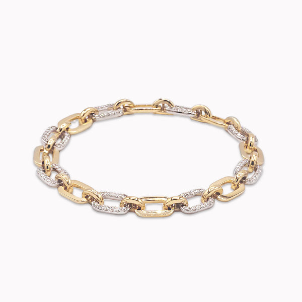 Pave Diamond Link Bracelet